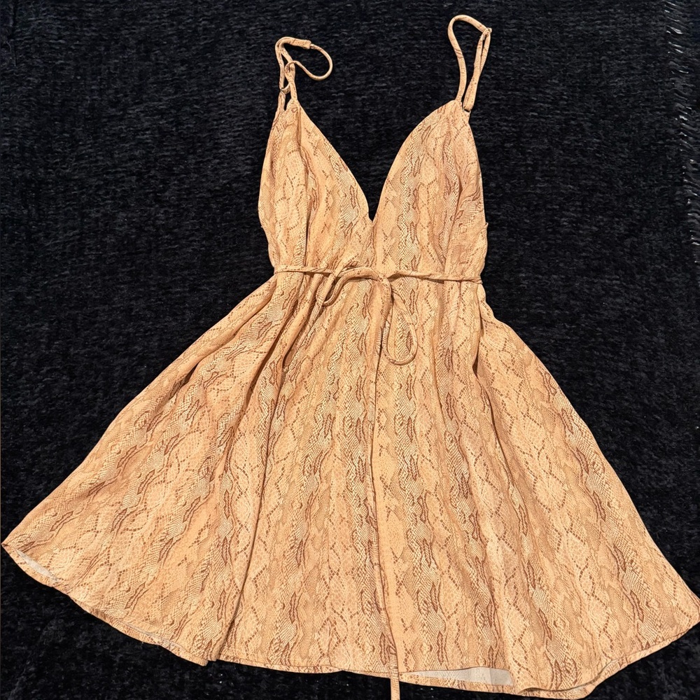 RESA Snake Print Mini Dress